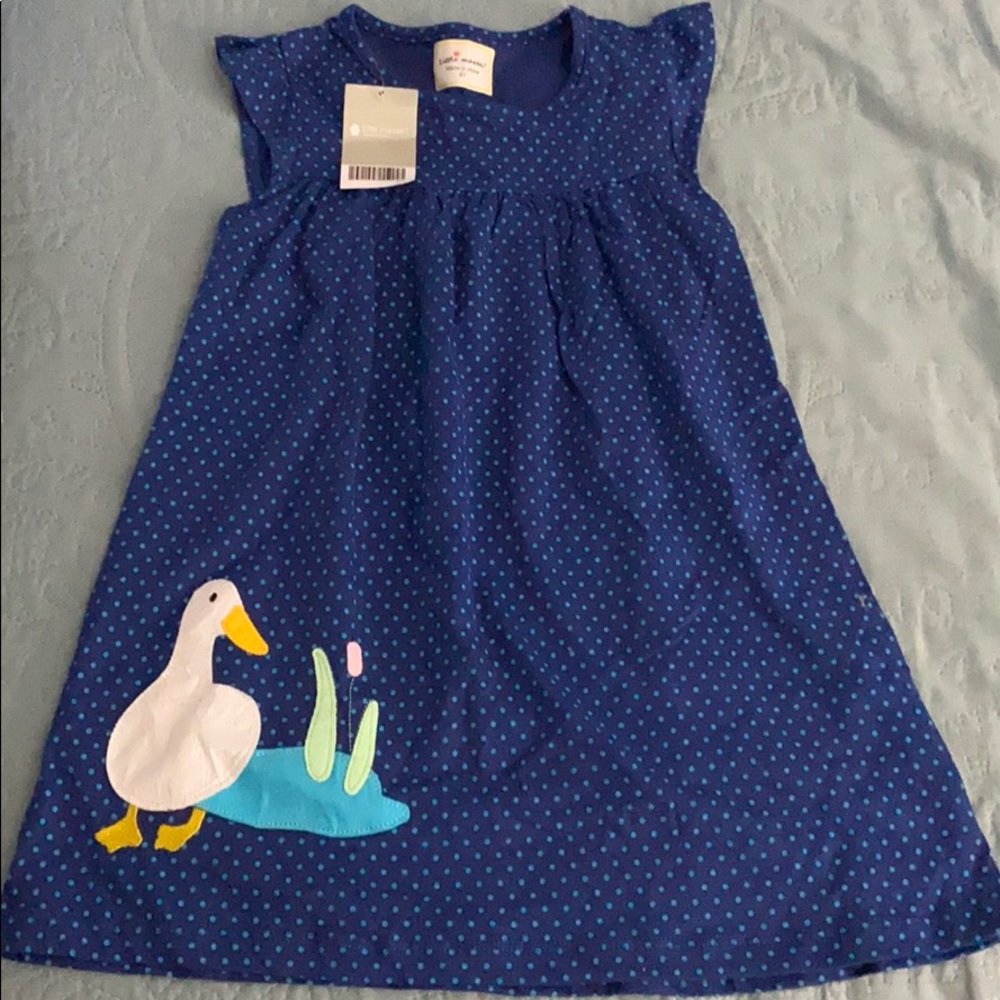 New polka dot little maven dress ducks 6t